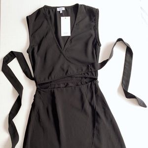 TOBI - NEW Catalina Wrap Black Maxi Dress, XS